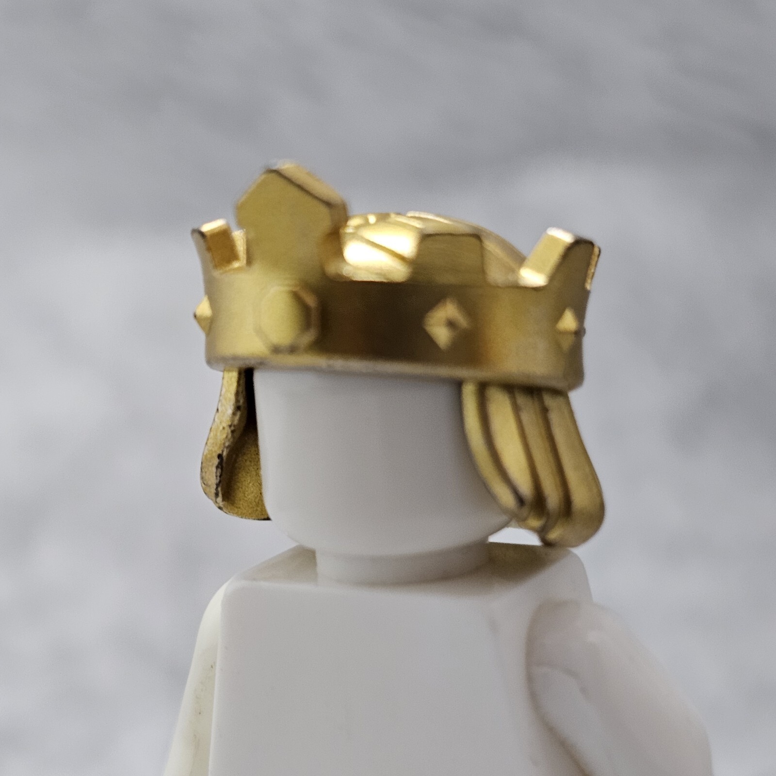 4pack Custom Crown Gold Gray Blocks Accessories for Minifigures B8cr77