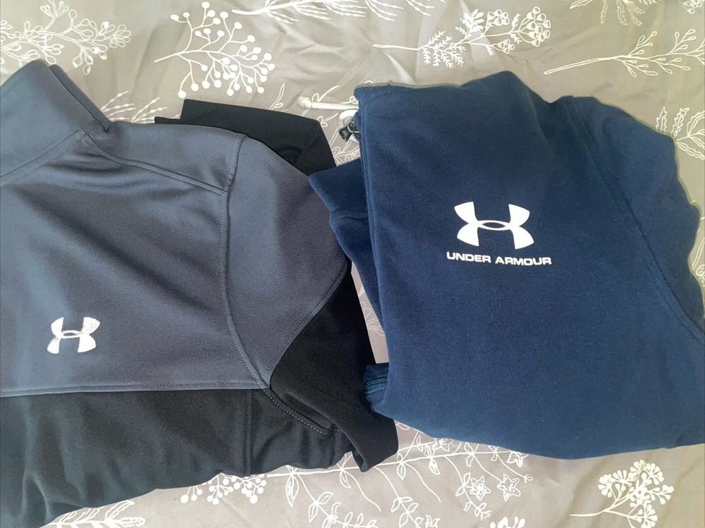 2 Under Armour Lightweight Jackets; Men’s Large