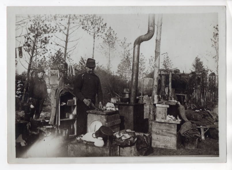 WWI French Army Field Kitchen France 5x7 Original M. Rol Photo