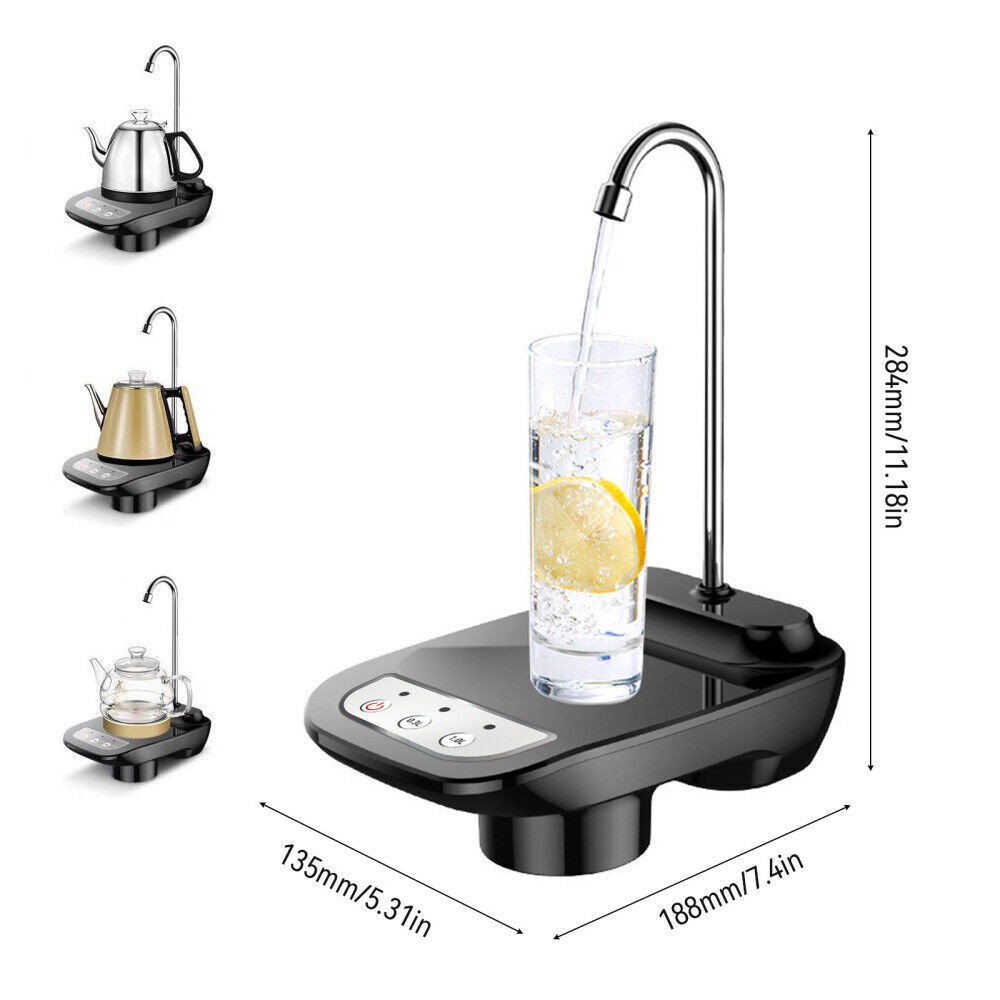 5 Gallon Water Bottle Switch Pump Electric Universal Automatic Jug Dispenser USB