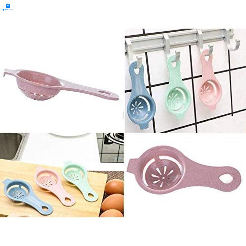 BAMUTU 3PCS Egg Separator Yolk White Pink