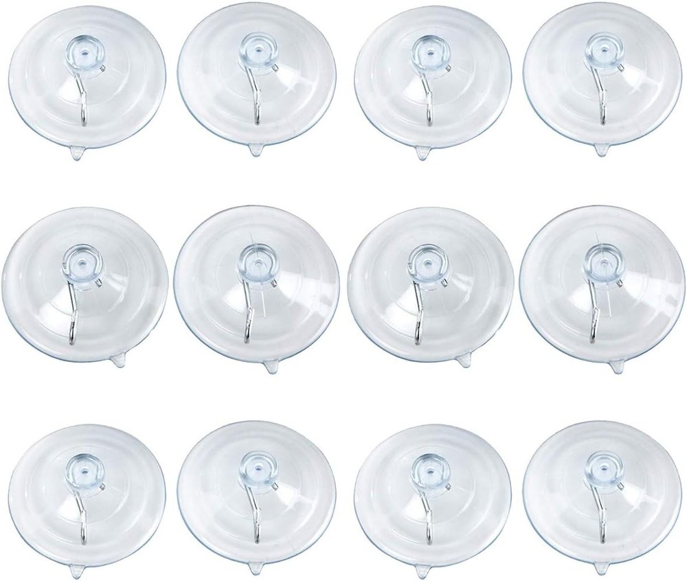 BEADNOVA Suction Cups for Glass 2.5 Inches Window Hooks 12pcs