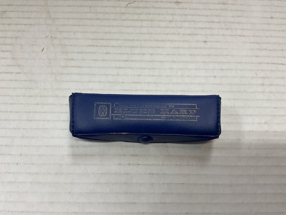hohner blue harp harmonica in A major in original case