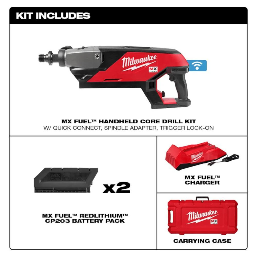 Milwaukee Mx Fuel Handheld Core Drill Kit