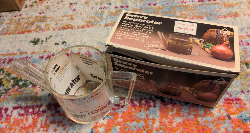 Vintage 1983 Hoan Gravy Separator in box