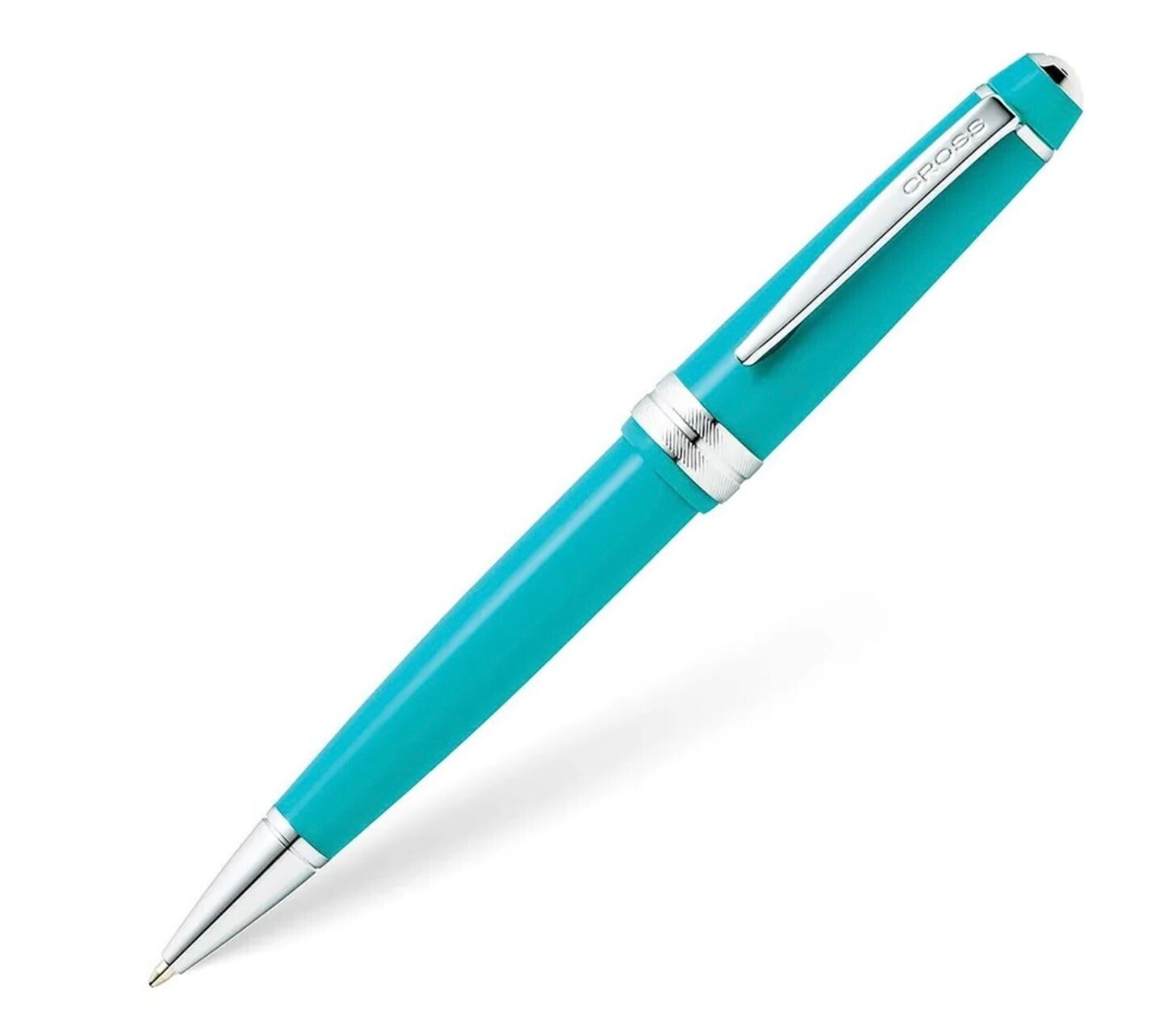 Cross Bailey Light Ballpoint Pen Teal with Chrome AT0742-6 NEW In The Box