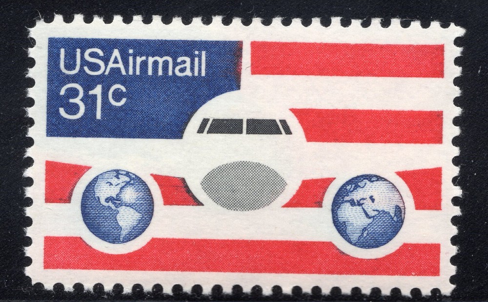 C90 - PLANE AND GLOBES - U.S. Postage Stamp MNH   (a)
