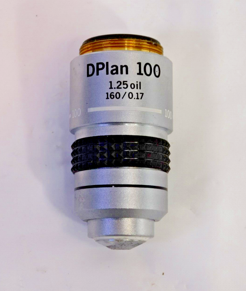 Microscope Objective Olympus DPlan 100 1.25 oil 160/0.17 Japan Made