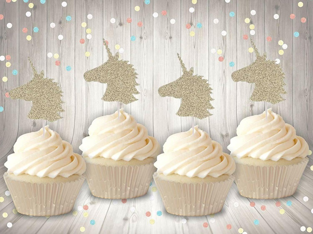 Unicorn Head Cupcake Topper