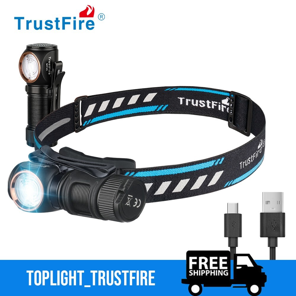 TrustFire MT15 1000LM LED Headlamp Rechargeable EDC Headlight Camping Work Light