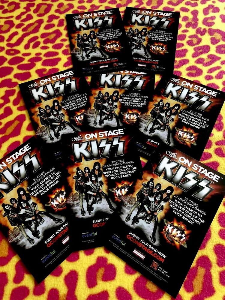 KISS On Stage! Guitar Center Promotiional 2010” Promo Advertiser! 4-Available!