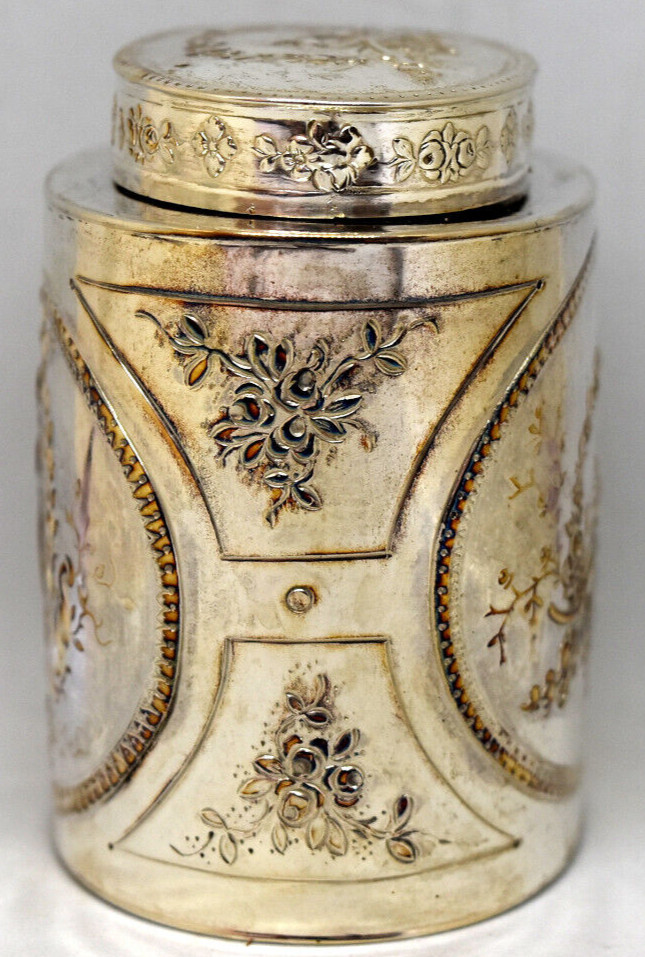 Antique .800 Silver Cherub Container