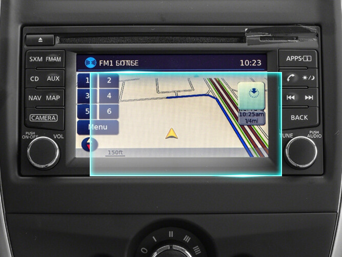 Crystal Clear Screen Protector for 2016 Nissan Versa Vehicle Navigation