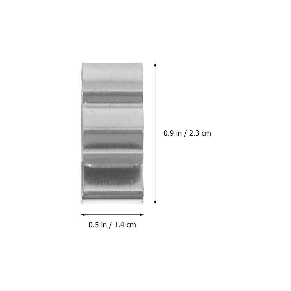 50PCS Stainless Trailer Frame Cable Clamp Clips Solar Panel Double-Wire Clips