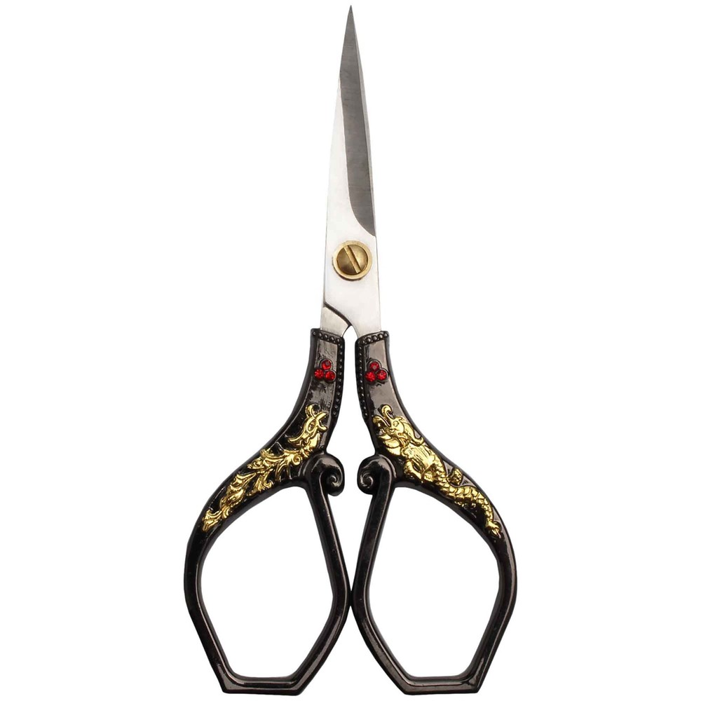 JubileeYarn Gold Dragon Motif Embroidery Craft Scissors