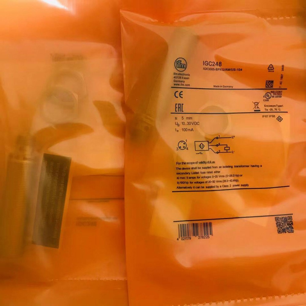 IFM IGC248 Proximity Switch Sensor New #