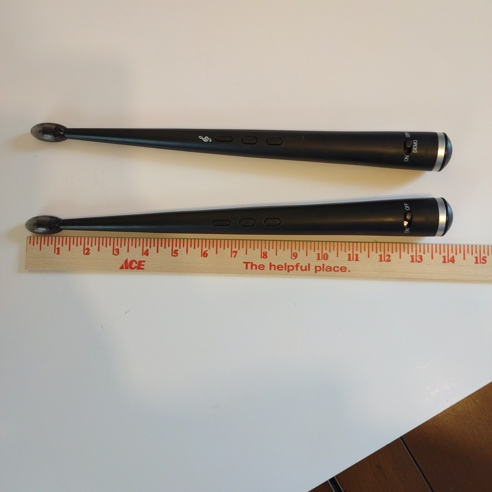 MerchSource Digital Drum Sticks - Tested working Black Battery Powered Toy Drums