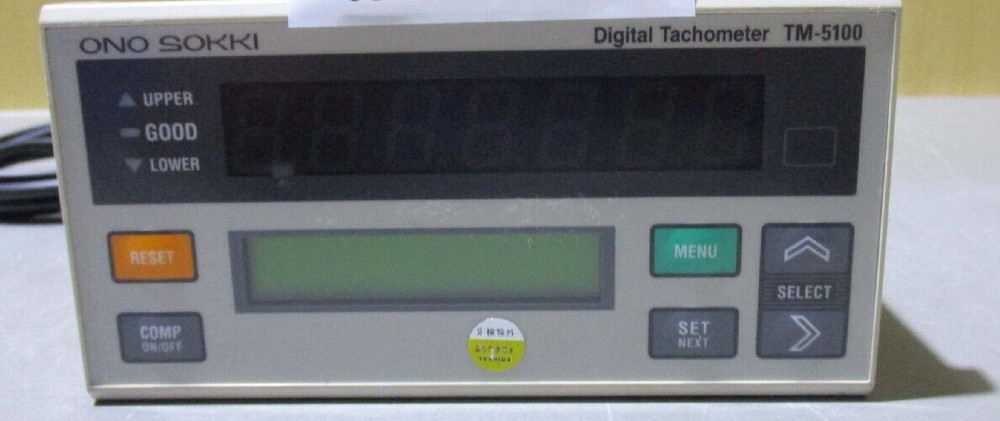 Ono Sokki TM-5100 Digital Tachometer Removed From The Working Machine