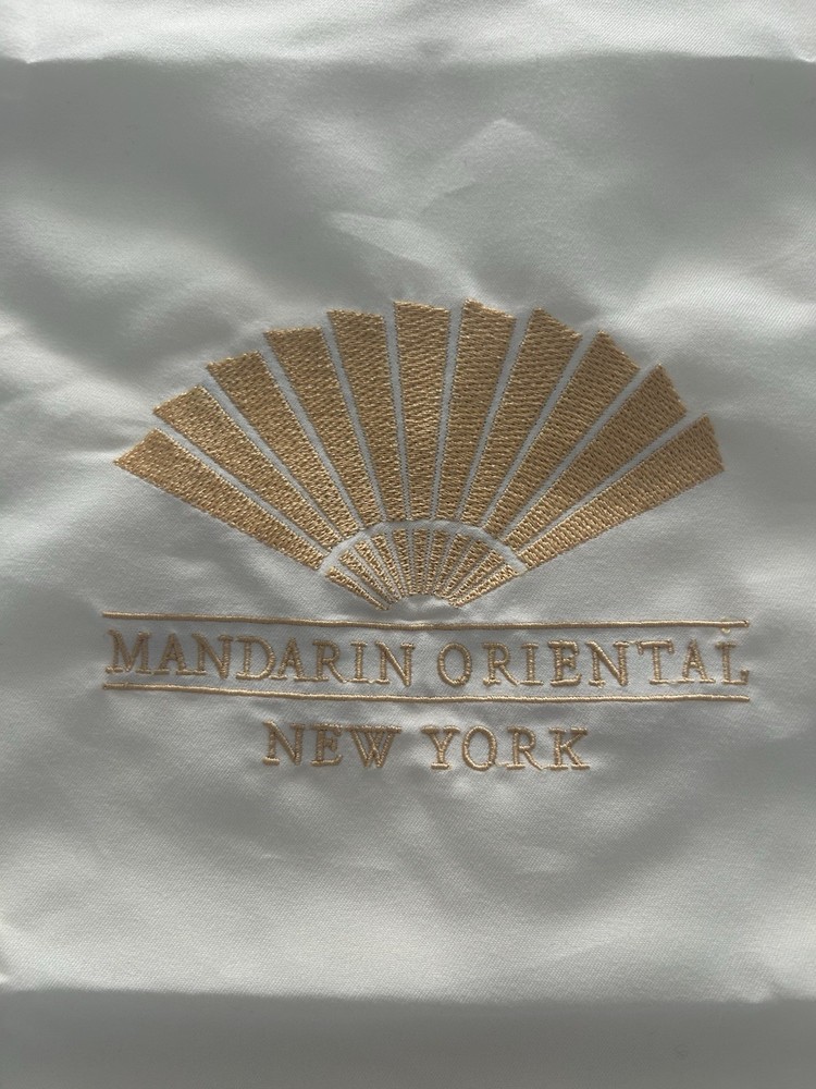 Mandarin Oriental New York Drawstring Laundry Dust Bag New