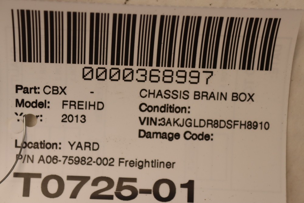2008-2017 FREIGHTLINER CASCADIA 125 ECU SAM CAB FUSE BOX BLOCK MODULE OEM