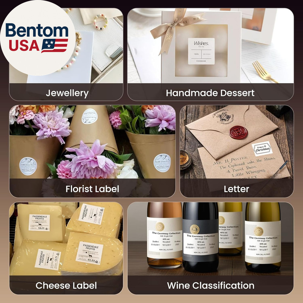 Label Maker Machine with Tape, 221B Thermal Bluetooth Label Printer 2 Inch Porta