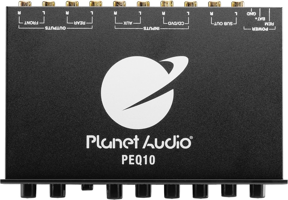 Compact 4 Band Car Equalizer - Remote Sub Control & Enhanced Audio Performance