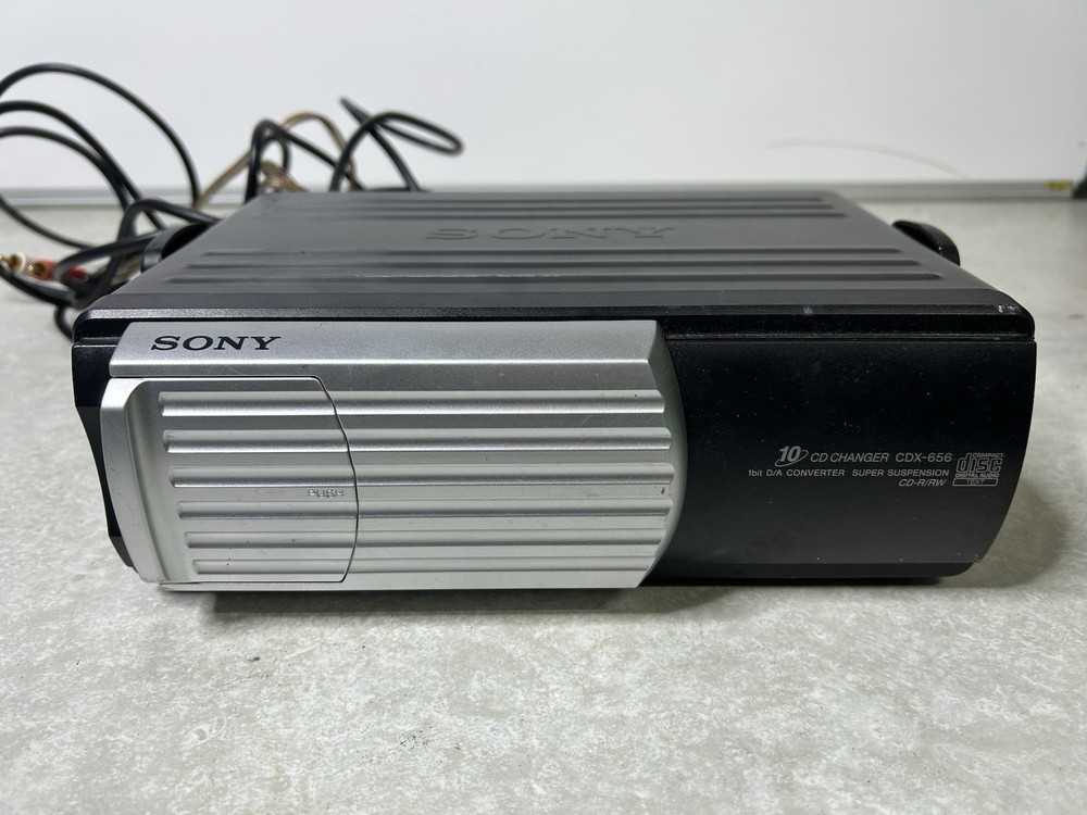 Sony CDX-656 Compact 10-Disc CD Changer For Car Black Untested