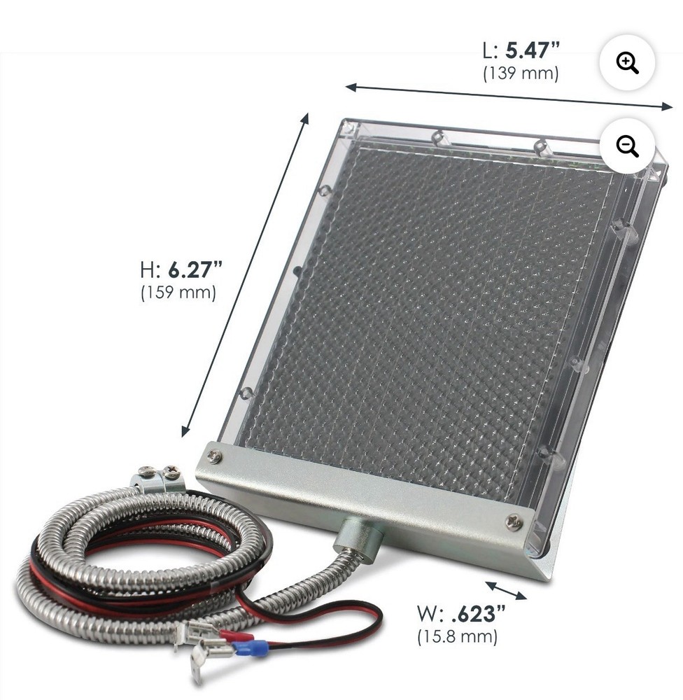 Solar Panel - Universal Power Group 12V Solar Panel for Outdoor Charging.