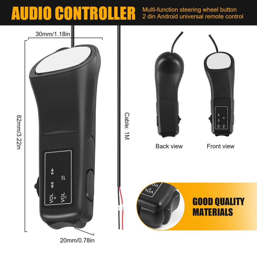 Car Steering Wheel Button Remote Control Lights Car Navigation Dvd / 2 Din2239