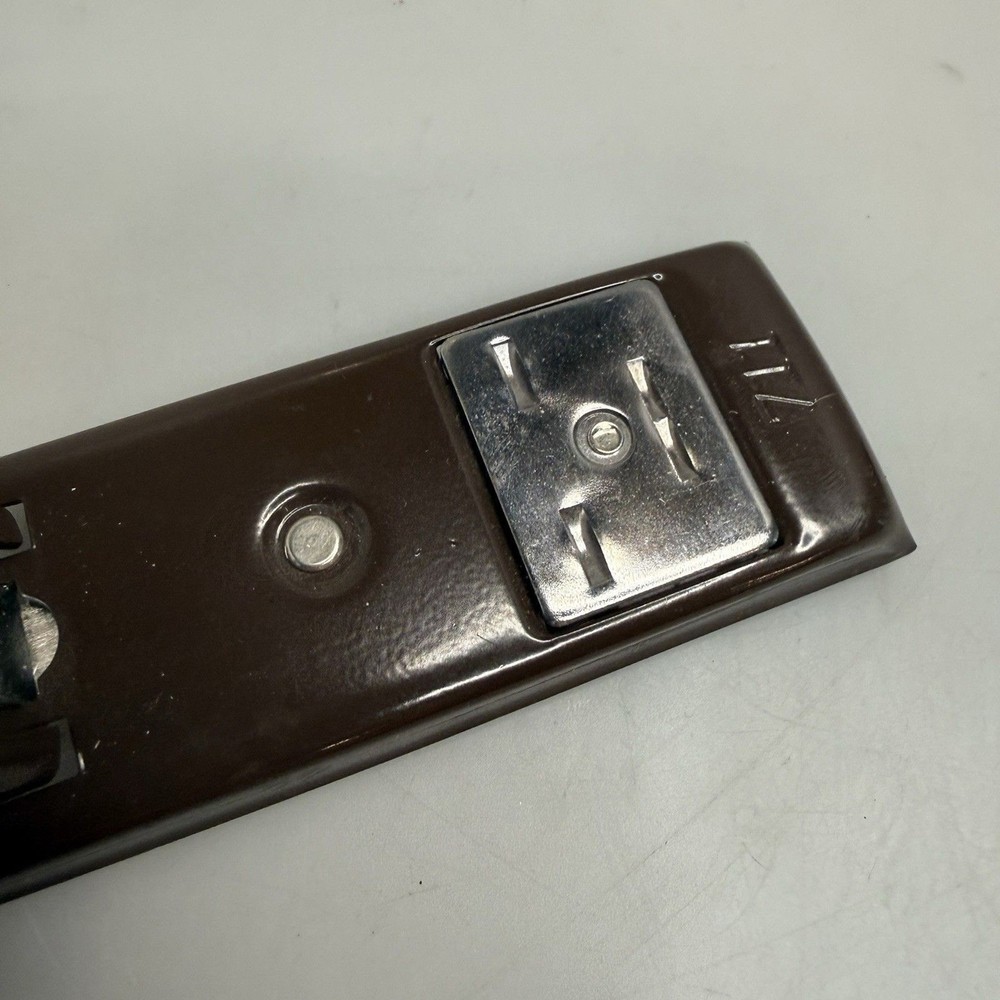 Vintage Swingline 711 Mini Desk Top Stapler 5" Brown Fully Working EUC Compact