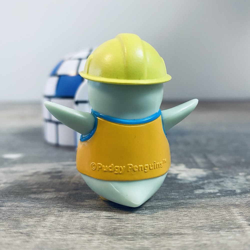 Construction Worker Pudgy Penguin Figure With Igloo No Code