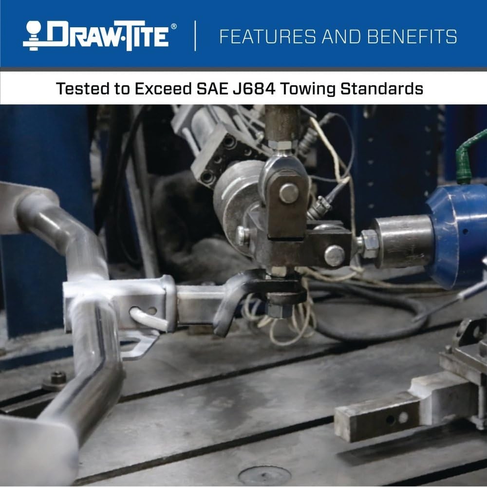 Draw-Tite 76583 Class 4 Trailer Hitch, 2 Inch Square Receiver, Compatible wit...