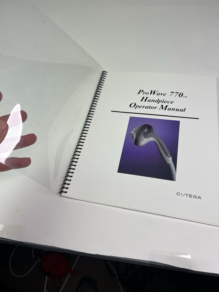 Cutera ProWave 770 Handpiece Operator Manual