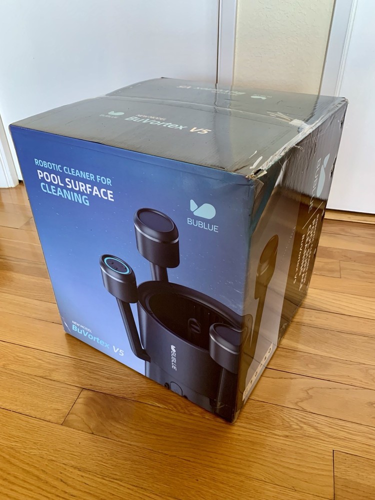 BuVortex V5 Robotic Surface Skimmer Pool Cleaner, App Control, AI Navigation, 5L