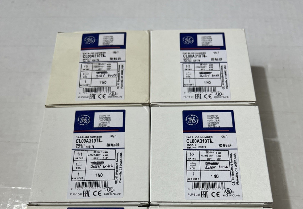 GE CL00A310 Contactor 208V 60 HZ Coil