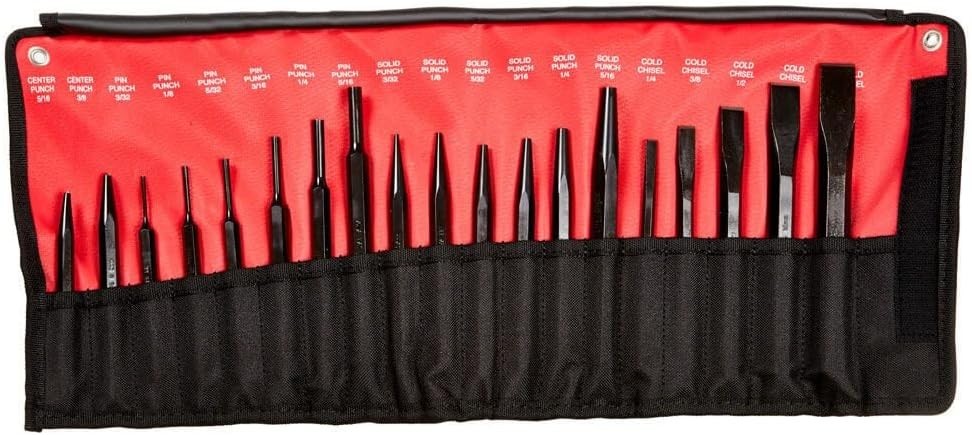 Mayhew Tools 61019 Punch & Chisel 19-Piece Set