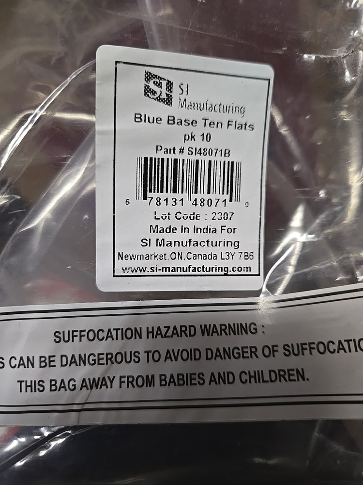 NEW Base 10 Flats Blue Plastic Math Manipulatives 10 Pack Teaching