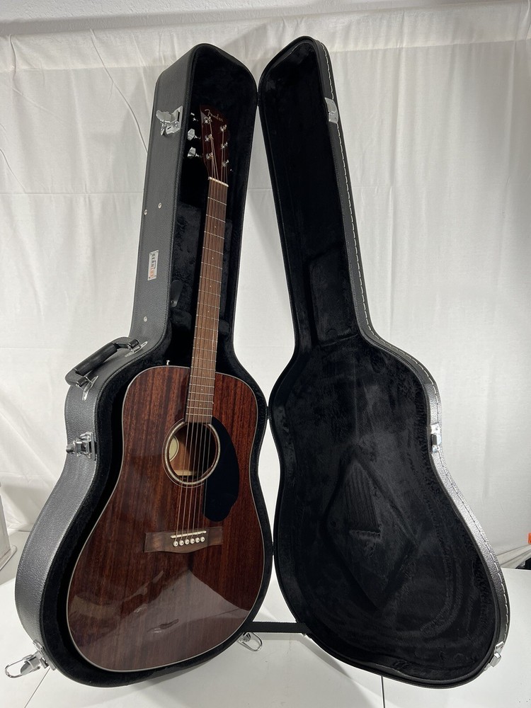Fender CD-60S Solid Top Dreadnought Acoustic Guitar - All Mahogany w/ Hard Case