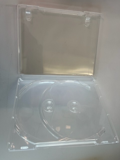 1 ORIGINAL SCANAVO CRITERION 14MM DOUBLE BLU-RAY CASES, SUPER CLEAR CR2ONET.14MM