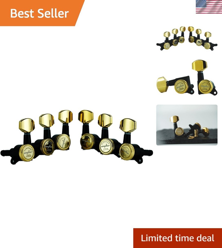 Precise 1:18 Gear Ratio Locking Tuners for Accurate String Tension Adjustment