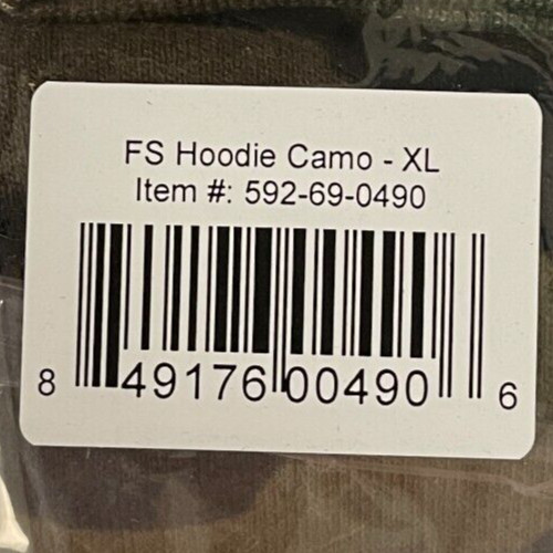 NEW First Strike Pull Over Hooded Sweatshirt - Camo - X-Large