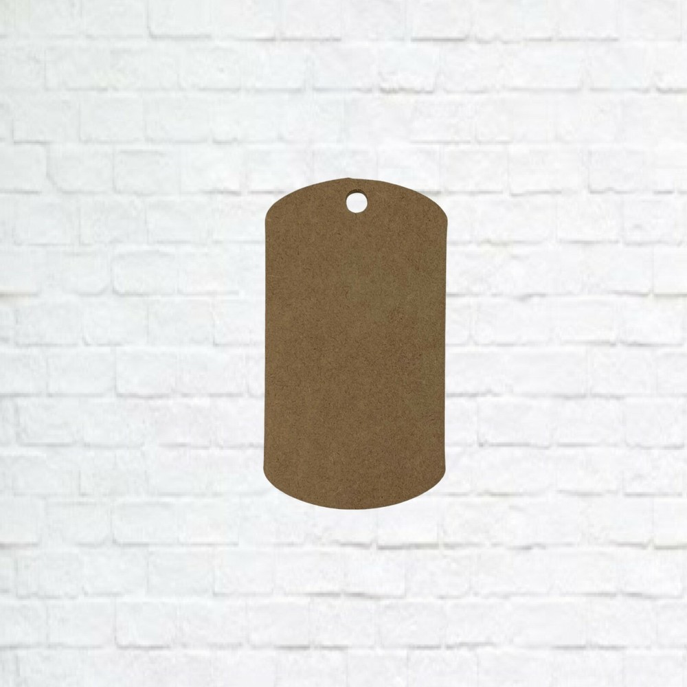 Dog Tags, Unfinished Wooden Craft
