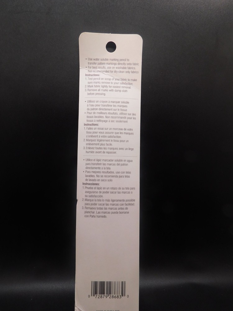 Dritz Water Soluble Marking Pencil 1pc