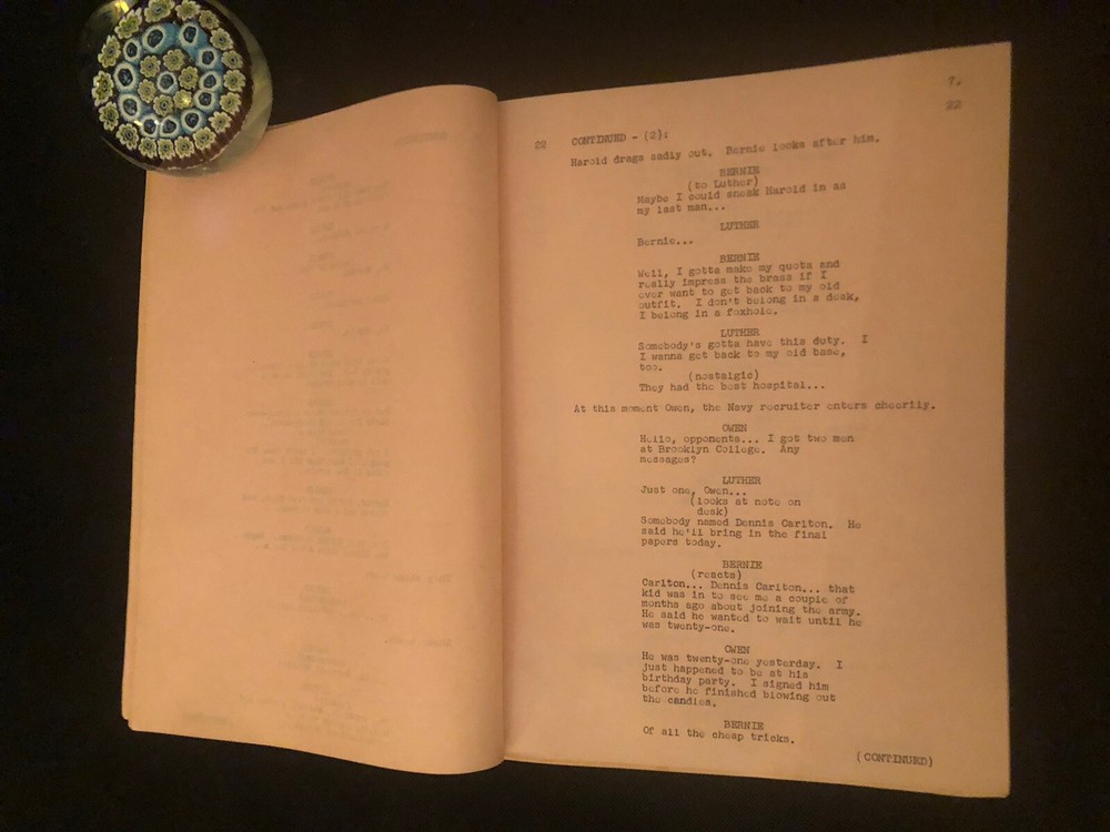 The Recruiters' Vintage [Pilot] Script by Garry Marshall
