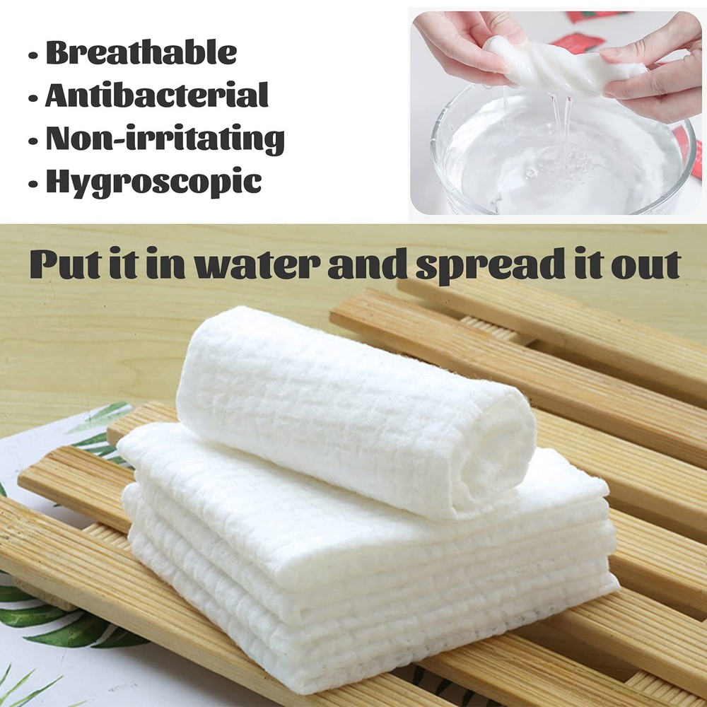 100 Pcs Mini Compressed Towels, Disposable Face Compressed Towel, Compressed Han