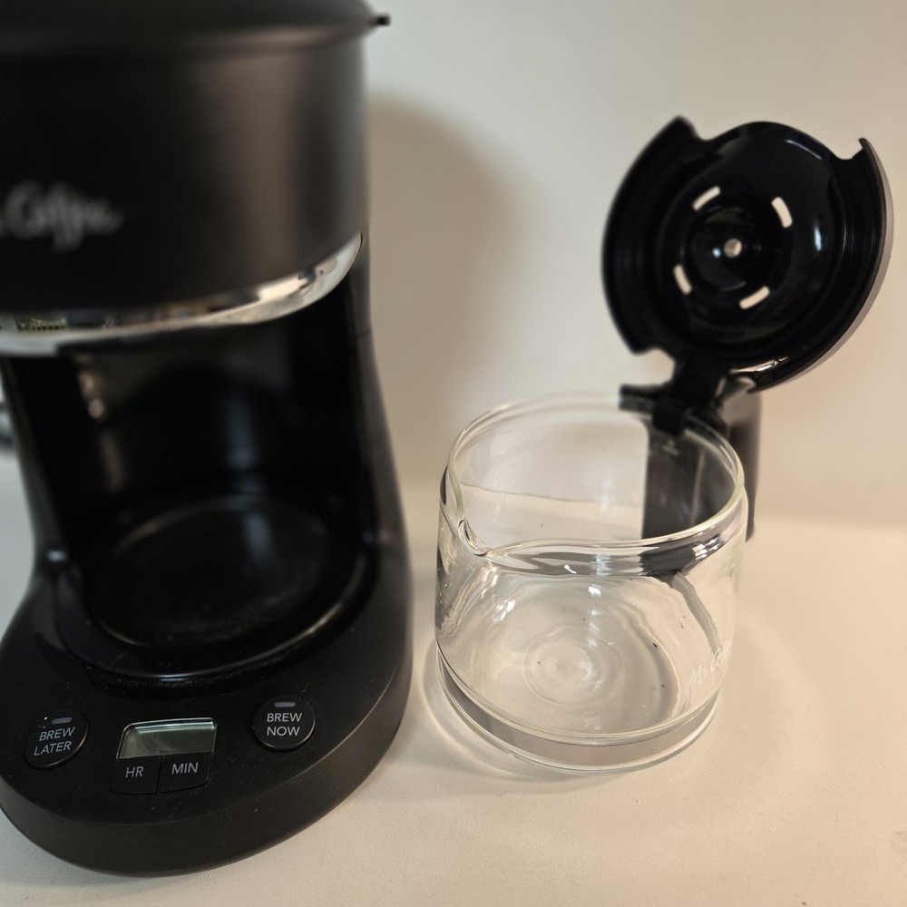 Mr. Coffee Black 5 Cup Programmable Mini Coffee Machine BVMC-PC05BL2