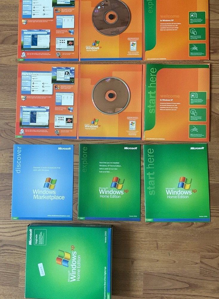 Microsoft Windows XP Home Edition - Upgrade Booklets 2 Disks W/ Keys