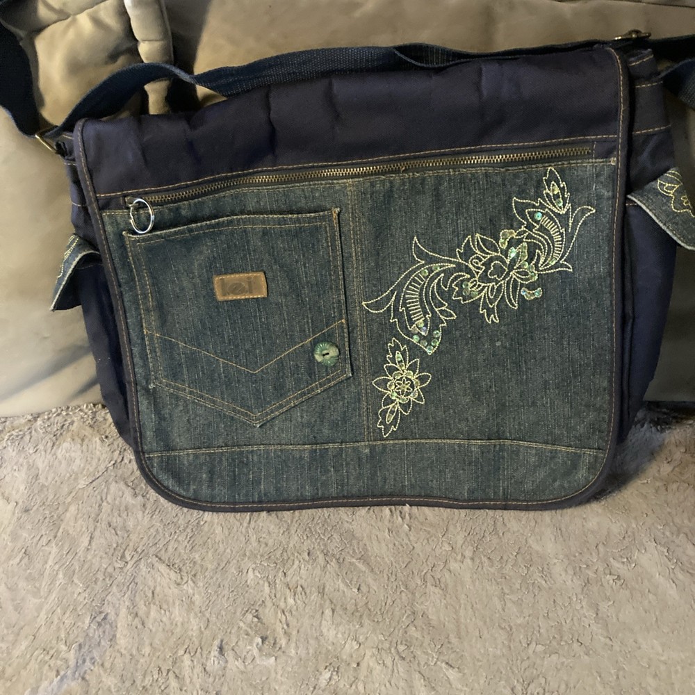 Vintage Lei denim  Messanger Bag