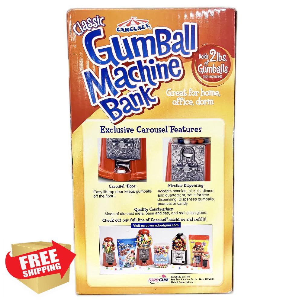 Medium Gumball Bank, 12"
