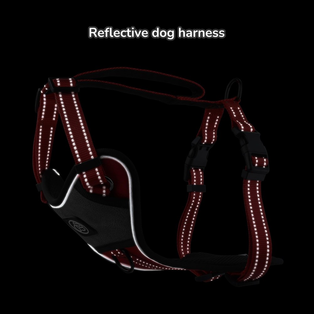 Dog Harness with Handle, No Pull Reflective Vest Harness for Medium Large Dog...